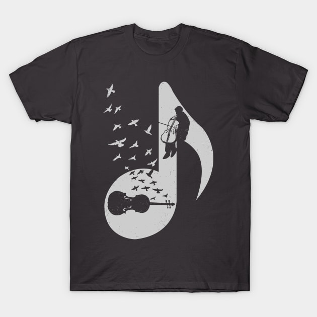 Musical - Cello T-Shirt by barmalisiRTB